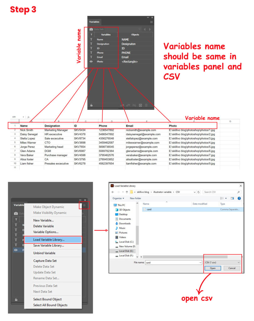 Setting Illustrator's Variable 