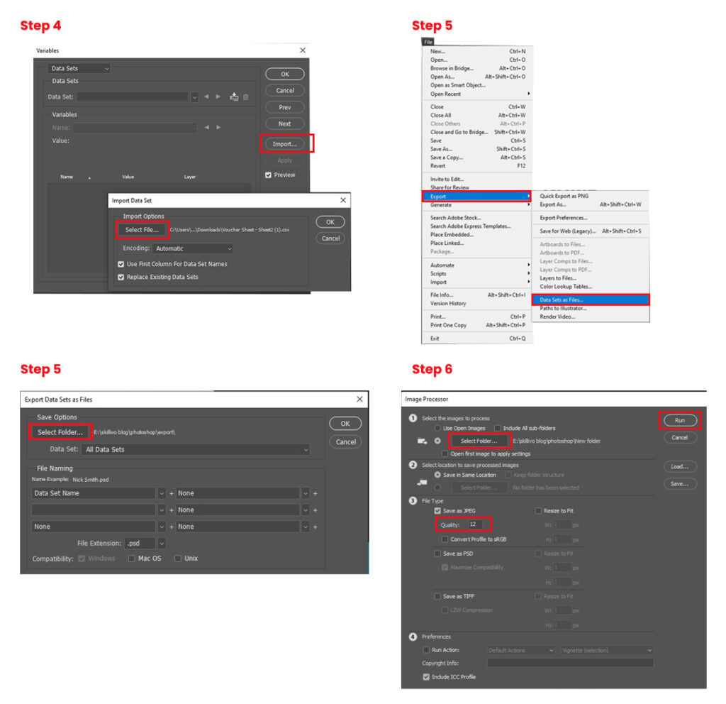 Set Up Your Data Set